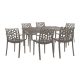 Set mobilier de gradina Odini 6-1 fotolii Cappuccino
