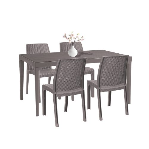 Set mobilier de gradina Pauli 4-1 cappuccino