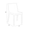 Scaun de gradina Pirlo din plastic, grafit