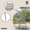 Scaun de gradina Trinity din plastic cu cotiere cappuccino