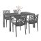 Set mobilier de gradina Nassau 4-1, grafit