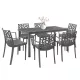 Set mobilier de gradina Nassau 6-1, grafit