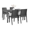 Set mobilier de gradina Laos 4-1, grafit