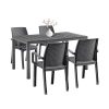 Set mobilier de gradina Indy 4-1, grafit