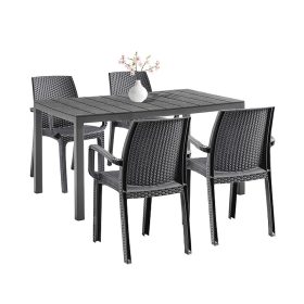 Set mobilier de gradina Indy 4-1, grafit