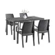 Set mobilier de gradina Indy 4-1, grafit
