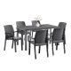 Set mobilier de gradina Indy 6-1, grafit