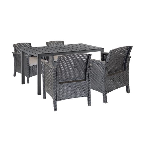 Set de mobilier de grădină Meda 4+1