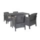 Set de mobilier de grădină Meda 4+1