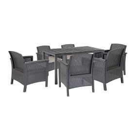 Set de mobilier de grădină Meda 6+1