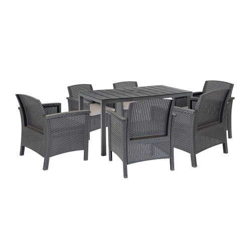 Set de mobilier de grădină Meda 6+1
