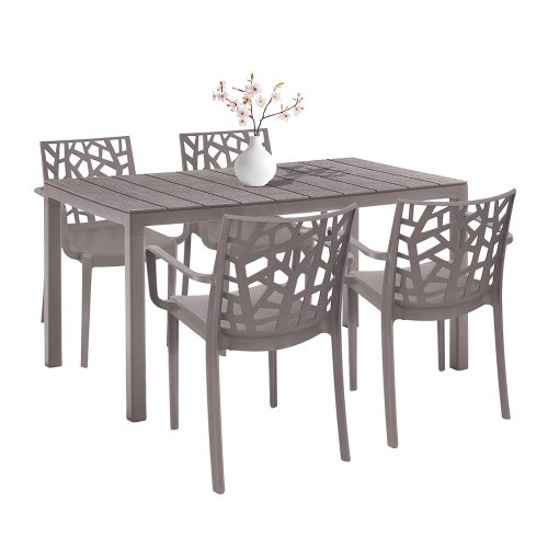 Set mobilier de gradina Nassau 4-1 cappuccino