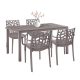 Set mobilier de gradina Nassau 4-1 cappuccino