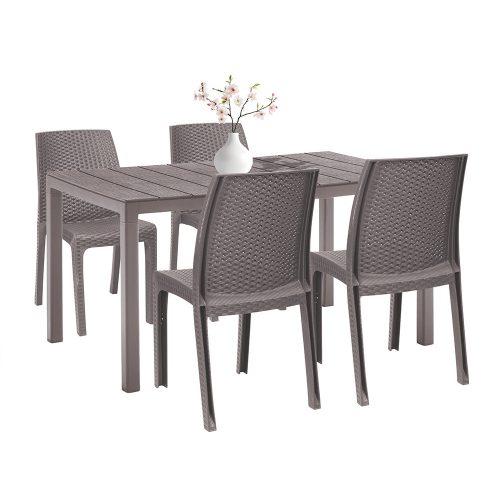 Set mobilier de gradina Laos 4-1 cappuccino