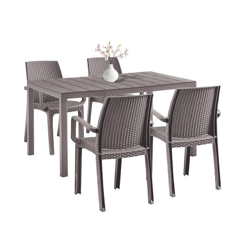 Set mobilier de gradina Indy 4-1 cappuccino