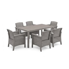 Set de mobilier de grădină Meda 6+1