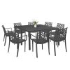 Set mobilier de gradina Alina 8-1, grafit