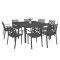Set mobilier de gradina Alina 8-1, grafit