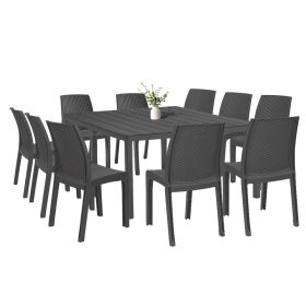 Set mobilier de gradina Monza 10-1, grafit