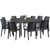 Set mobilier de gradina Letta 10-1, grafit