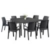 Set mobilier de gradina Letta 8-1, grafit