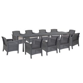 Set de mobilier de grădină Grant 10+1