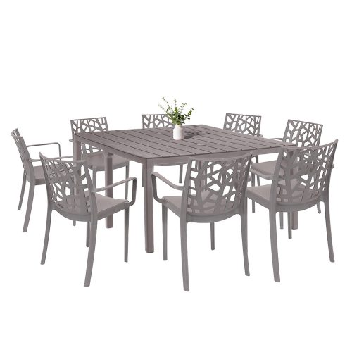 Set mobilier de gradina Alina 8-1 cappuccino
