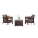 Set mobilier de gradina Venus Balcon, maro