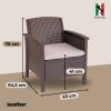 Set de mobilier de gradina Venus II cu 4 locuri, maro