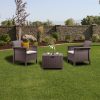 Set mobilier de gradina Venus Balcon, maro