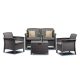 Set de mobilier de gradina Venus II cu 4 locuri, grafit