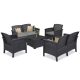 Set de mobilier de gradina Venus II cu 6 locuri, grafit