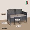 Set de mobilier de gradina Venus II cu 6 locuri, grafit