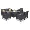 Set de mobilier de gradina Venus II cu 7 locuri, grafit