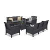 Set de mobilier de gradina Venus II cu 8 locuri, grafit