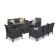 Set de mobilier de gradina Venus II cu 8 locuri, grafit