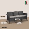 Set de mobilier de gradina Venus II cu 5 locuri, grafit