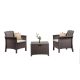 Set mobilier de gradina Venus Balcony Cappuccino