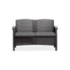 Canapea de gradina Venus cu 2 locuri, grafit
