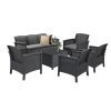 Set de mobilier de gradina Venus II Large cu 7 locuri