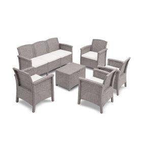 Venus II Set mare de mobilier de grădină pentru 7 persoane