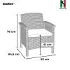Venus Large V set de mobilier de grădină cu 7 locuri