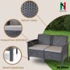 Set de mobilier de gradina Venus Big cu 6 locuri
