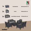 Set de mobilier de gradina Venus Big cu 6 locuri