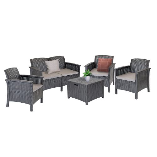Set de mobilier de grădină Venus II Big cu 5 locuri