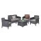 Set de mobilier de grădină Venus II Big cu 5 locuri