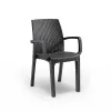 Scaun de gradina din plastic Verdi, grafit