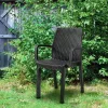 Scaun de gradina din plastic Verdi, grafit