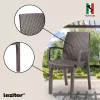 Scaun de gradina din plastic Verdi, model cappuccino