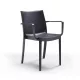 Scaun de gradina din plastic Victor, grafit